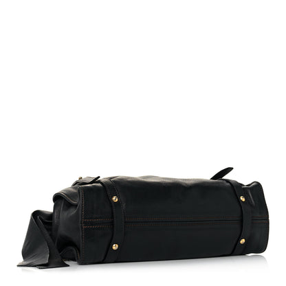 Miu Miu Vitello Lux Peggy Bow Tote Black 3 of 16