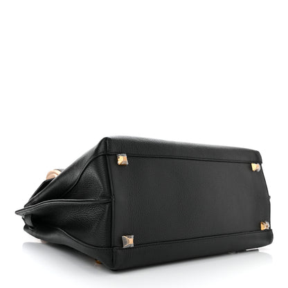MCM Grained Calfskin Medium Milla Convertible Backpack Black 4 of 9