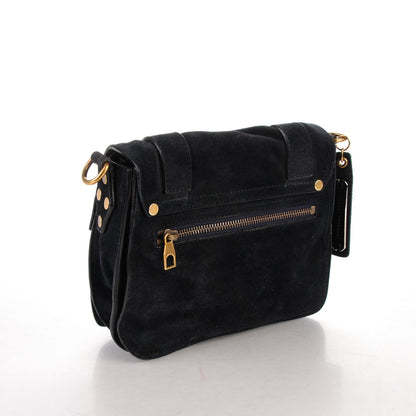 Proenza Schouler Suede PS1 Pouch Messenger Navy 3 of 7