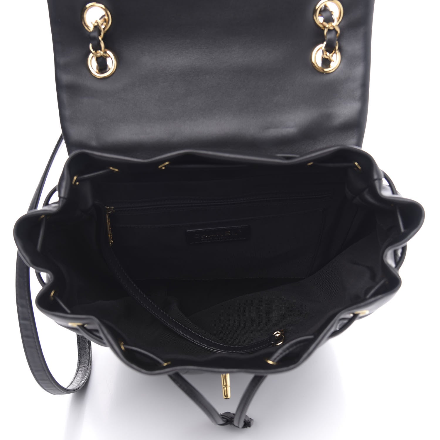 Chanel Calfskin Quilted Large Urban Spirit Backpack Black 4 of 9