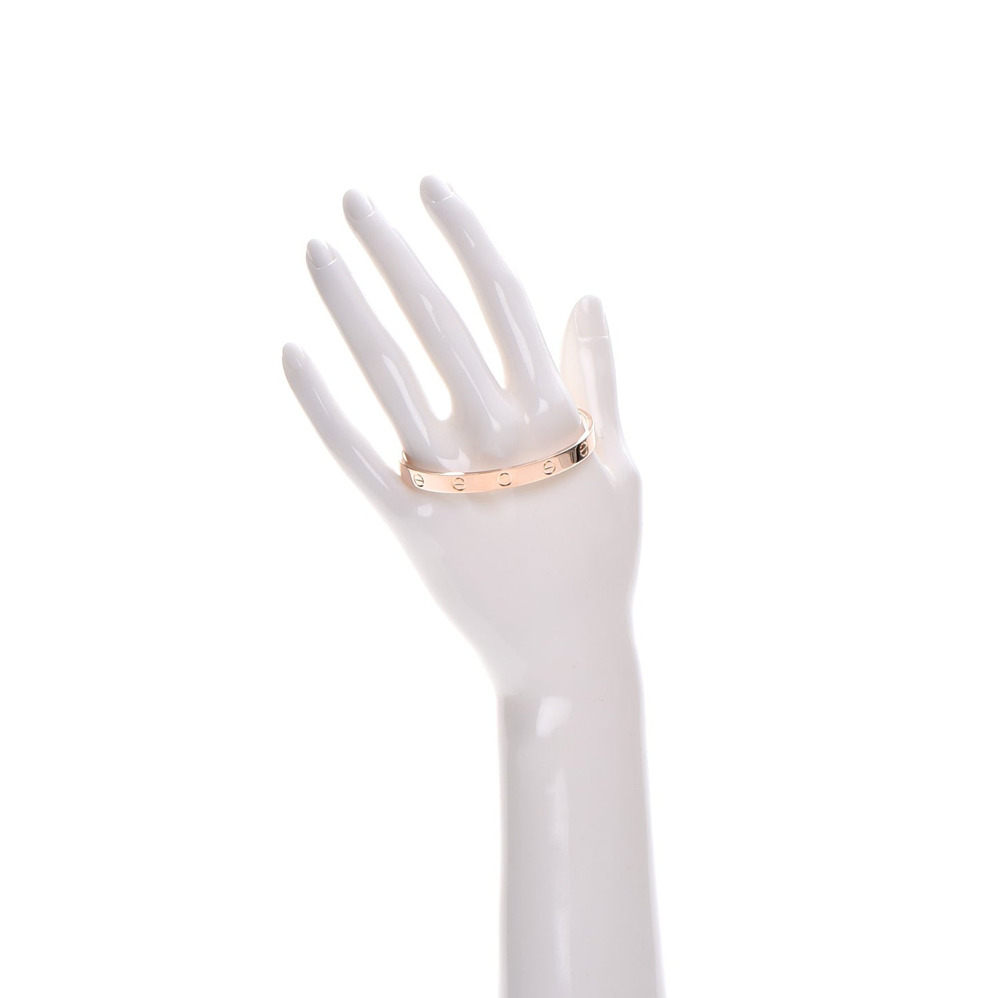 18K Pink Gold LOVE Cuff Bracelet 17