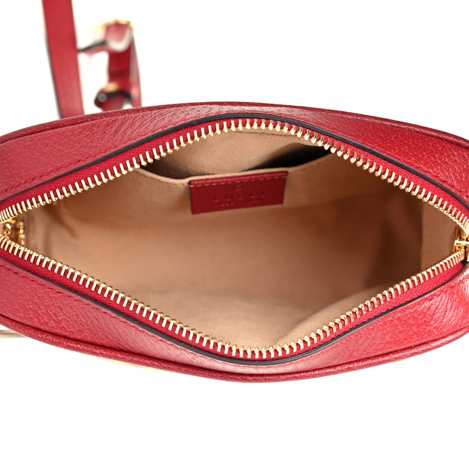 Gucci GG Supreme Monogram Flora Web Mini Ophidia Shoulder Bag Red 4 of 4