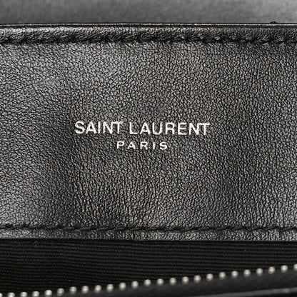 Saint Laurent Calfskin Y Quilted Monogram Medium Loulou Chain Satchel Black 6 of 8