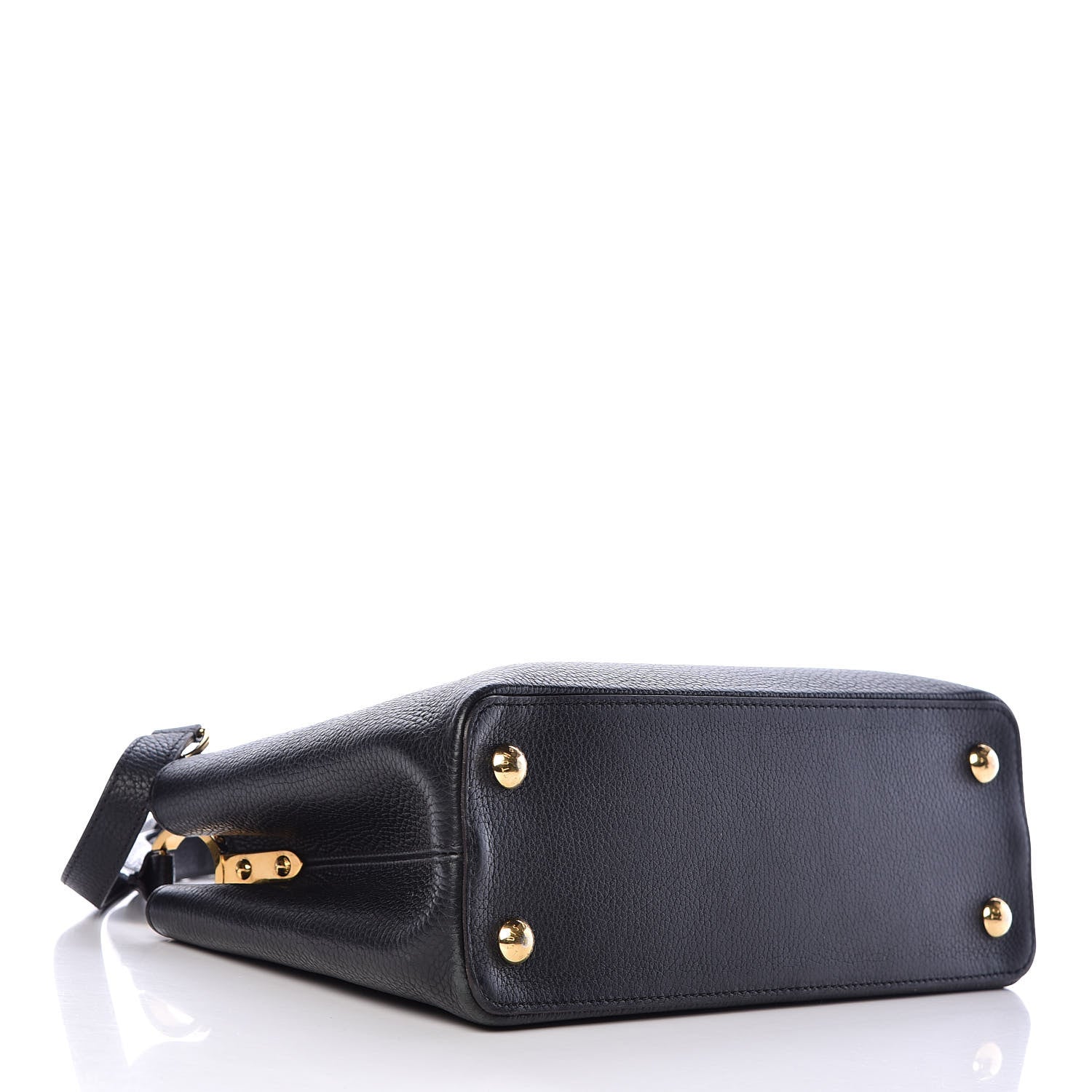 Louis Vuitton Taurillon Capucines PM Black 4 of 10