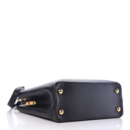 Louis Vuitton Taurillon Capucines PM Black 4 of 10