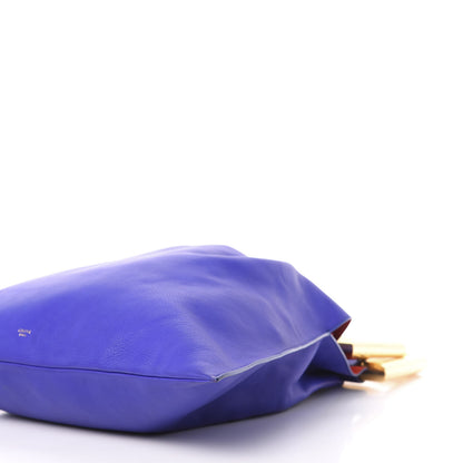 Celine Smooth Calfskin Triangle Open Sac Indigo 8 of 14