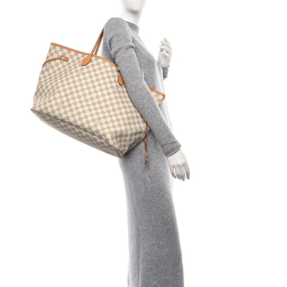 Louis Vuitton Damier Azur Neo Neverfull GM Rose Ballerine 2 of 16