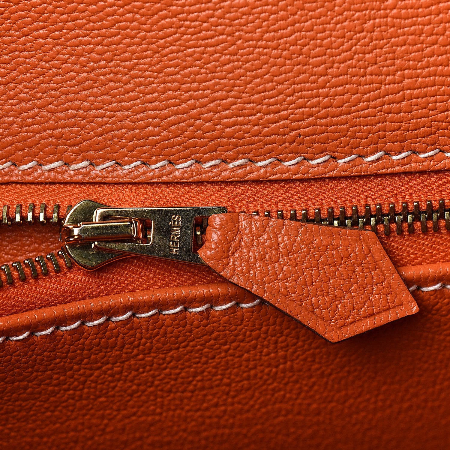 Hermes Epsom Candy Kelly Retourne 35 Jaune D'Or Feu 8 of 33