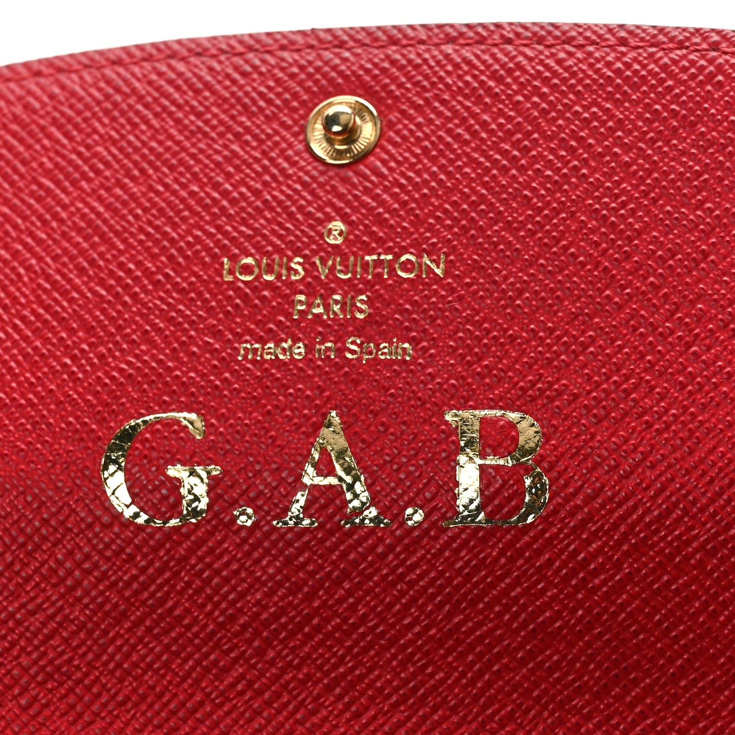 Damier Ebene Emilie Wallet Red