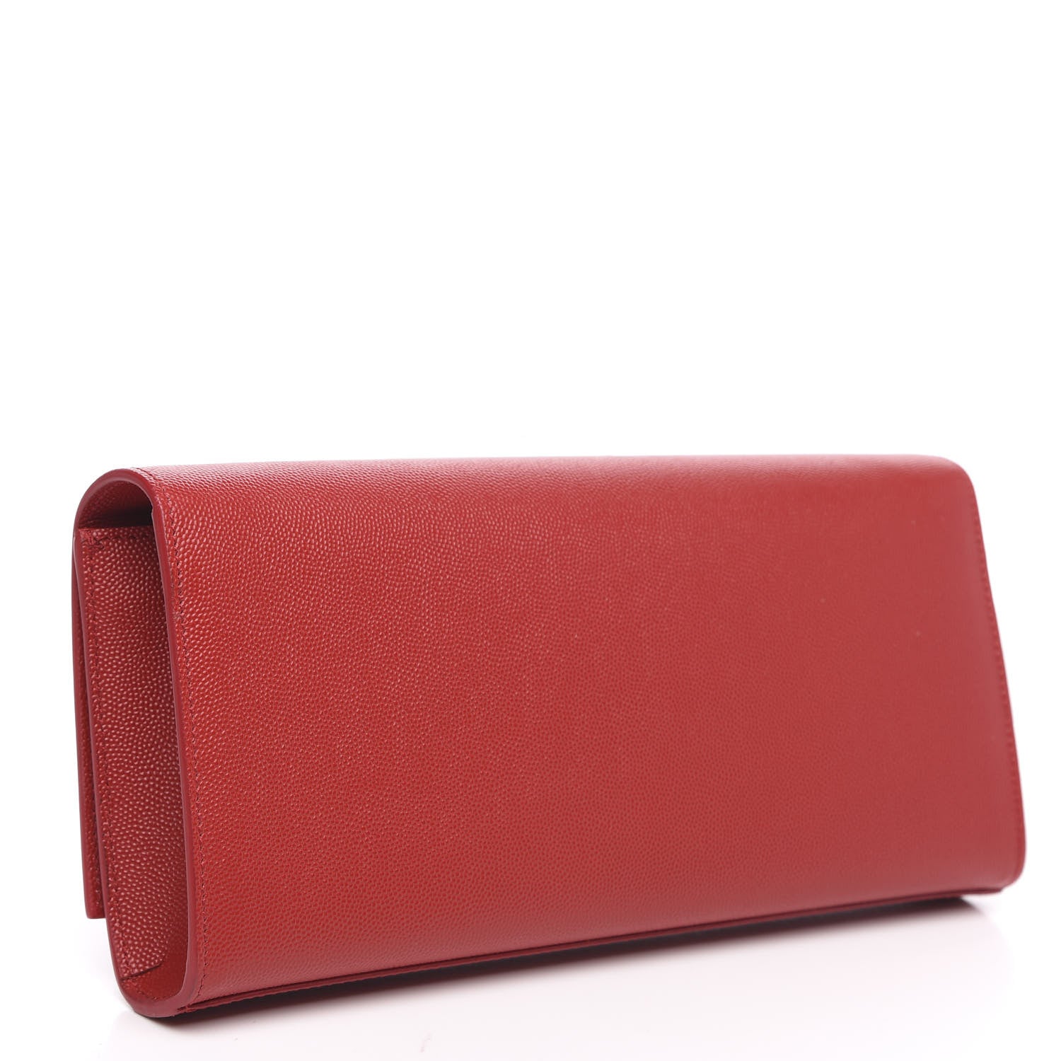 Saint Laurent Grain De Poudre Classic Monogram Cassandre Clutch Rouge Orient 3 of 10