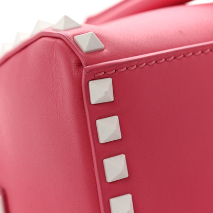 Valentino Garavani Vitello Colorblock Free Rockstud Top Handle Shoulder Bag Pink Optic White 12 of 14