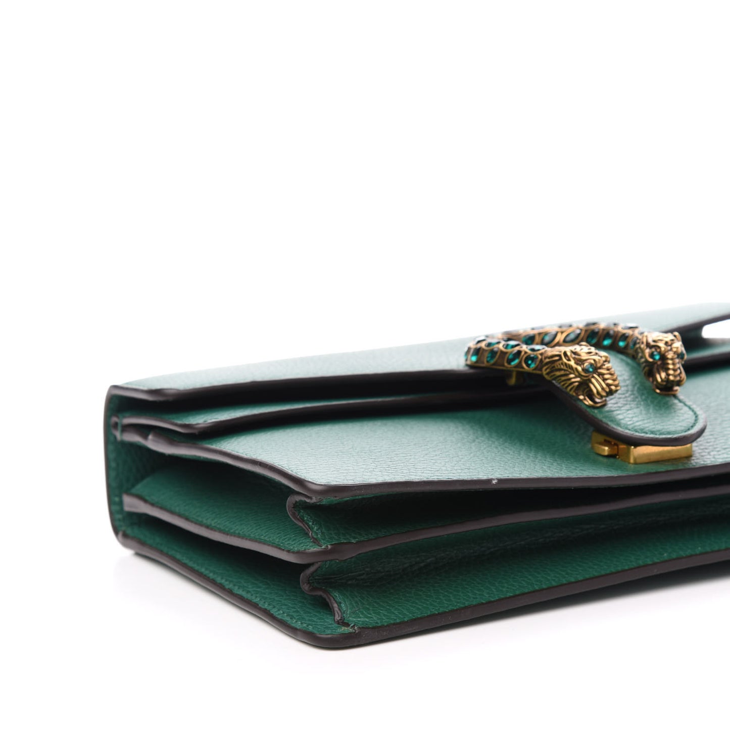 Pebbled Calfskin Small Dionysus Shoulder Bag Emerald