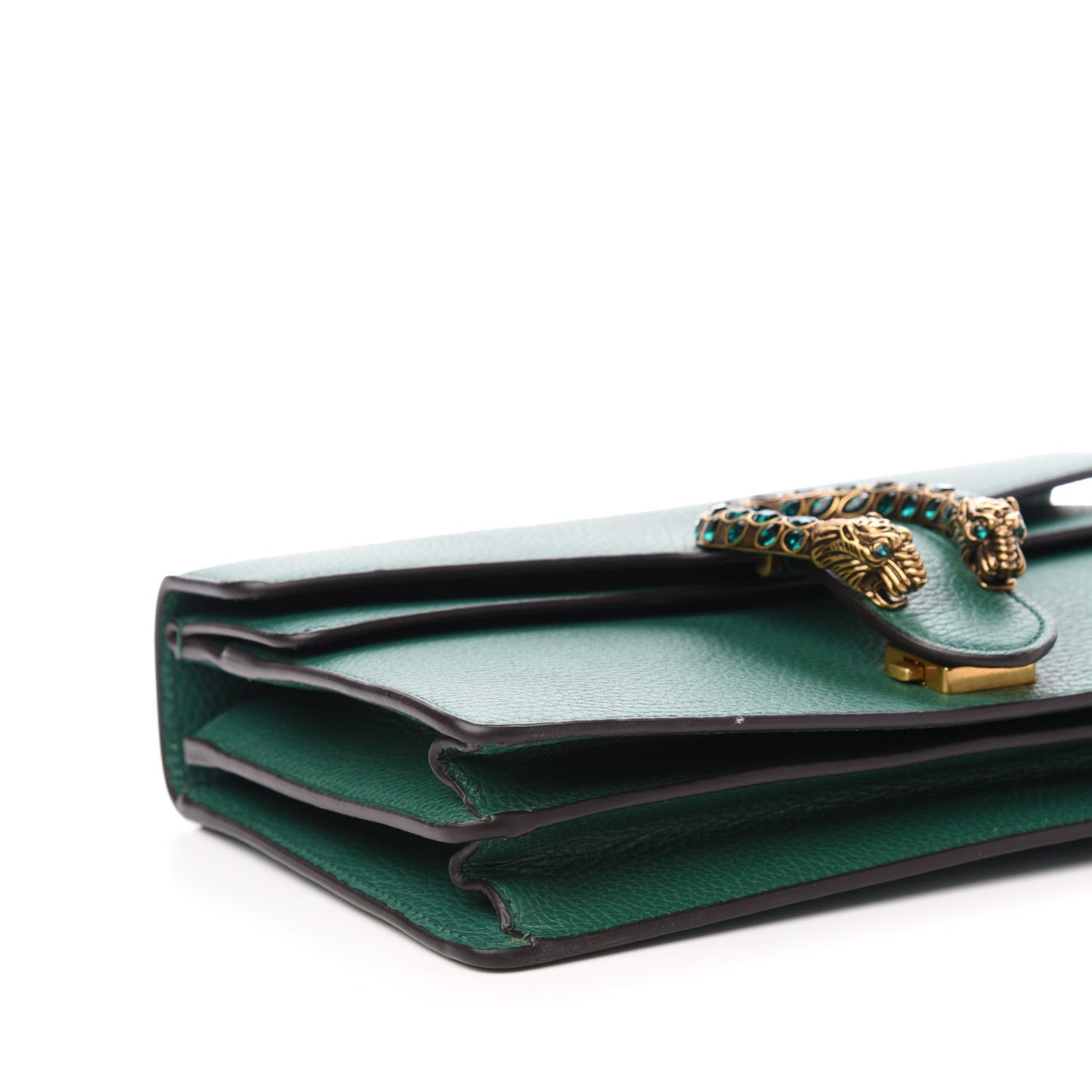 Gucci Pebbled Calfskin Small Dionysus Shoulder Bag Emerald 10 of 12