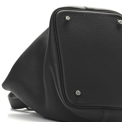 Hermes Taurillon Clemence Picotin Lock 22 MM Black 8 of 10