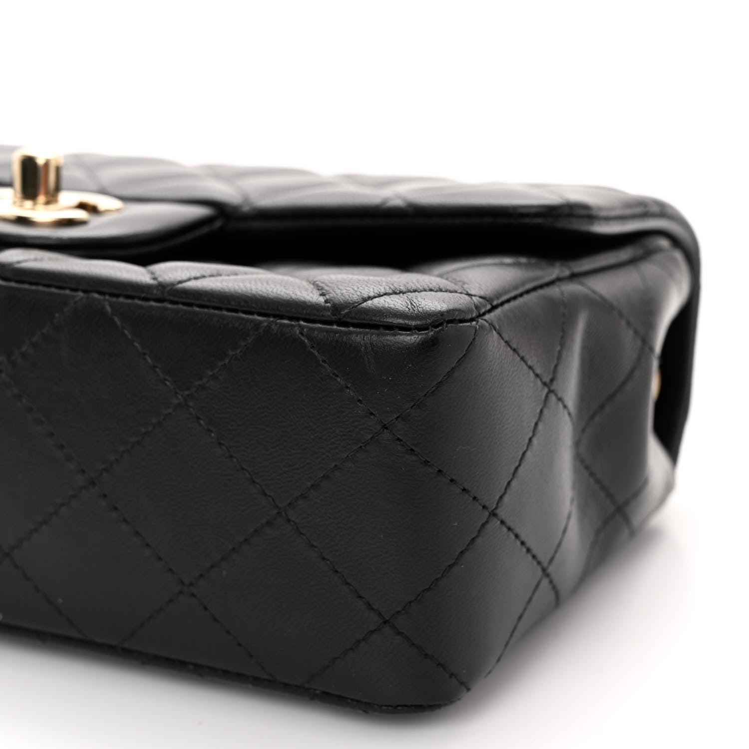 Chanel Lambskin Quilted Mini Rectangular Flap Black 11 of 11