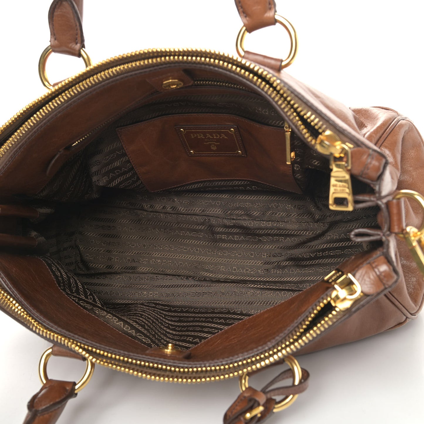 Vitello Shine Boston Bag Palissandro