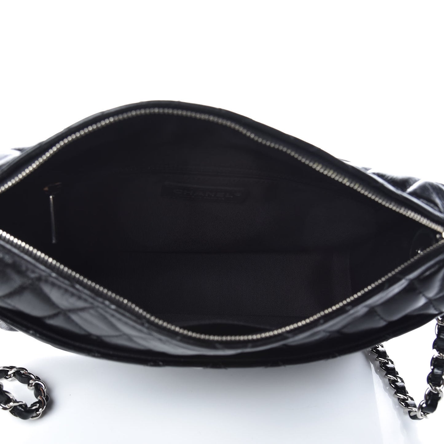 Aged Calfskin Quilted Large Working Vibe Camera Case Black