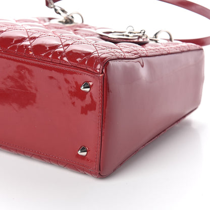Christian Dior Patent Cannage Medium Lady Dior Red 12 of 12