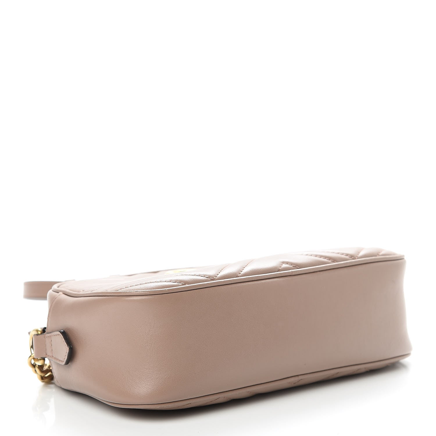 Gucci Calfskin Matelasse Small GG Marmont Chain Shoulder Bag Porcelain Rose 4 of 14