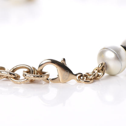 Chanel Pearl CC Long Necklace Gold 6 of 8