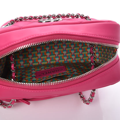 Chanel Rubber Quilted Lambskin Coco Rain Camera Bag Pink 7 of 10