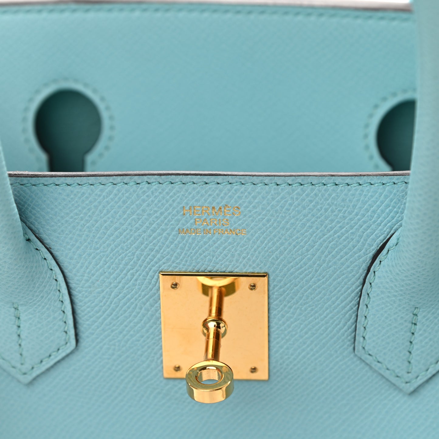 Epsom Birkin 30 Bleu Atoll