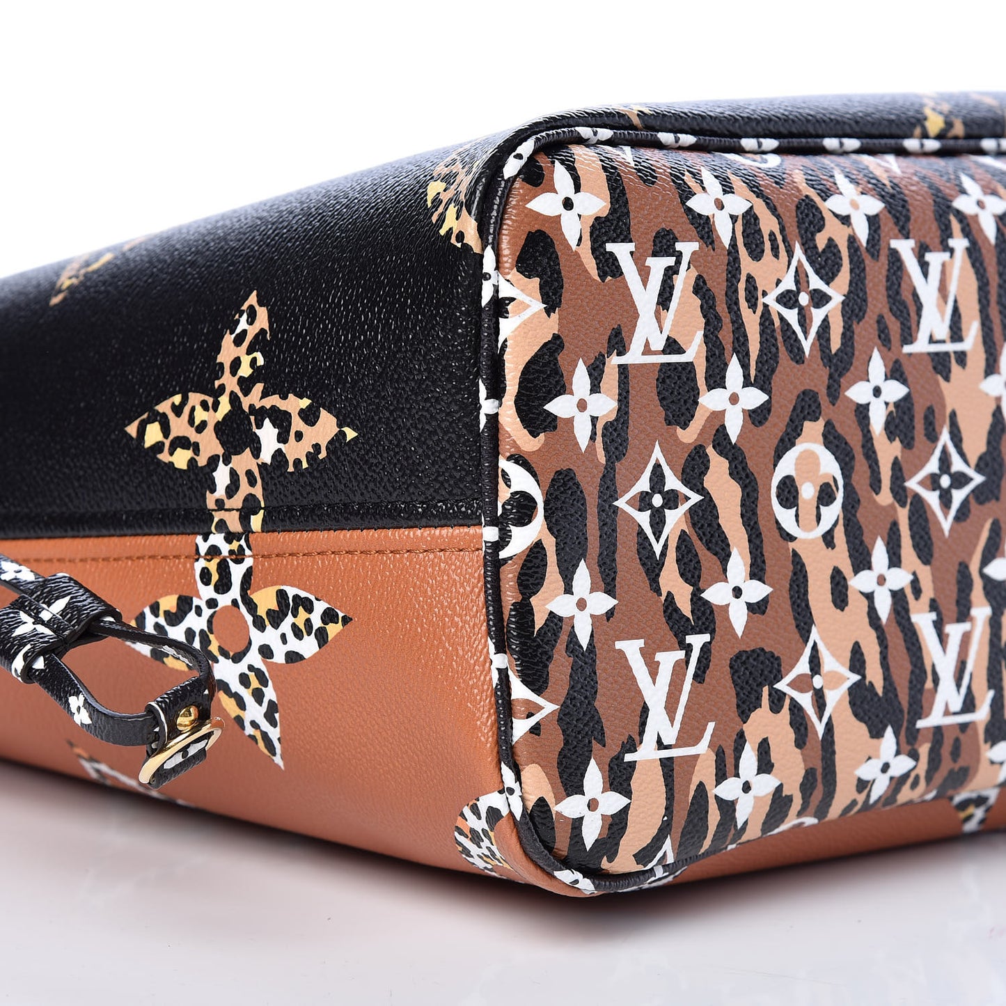 Monogram Giant Jungle Neverfull MM Black