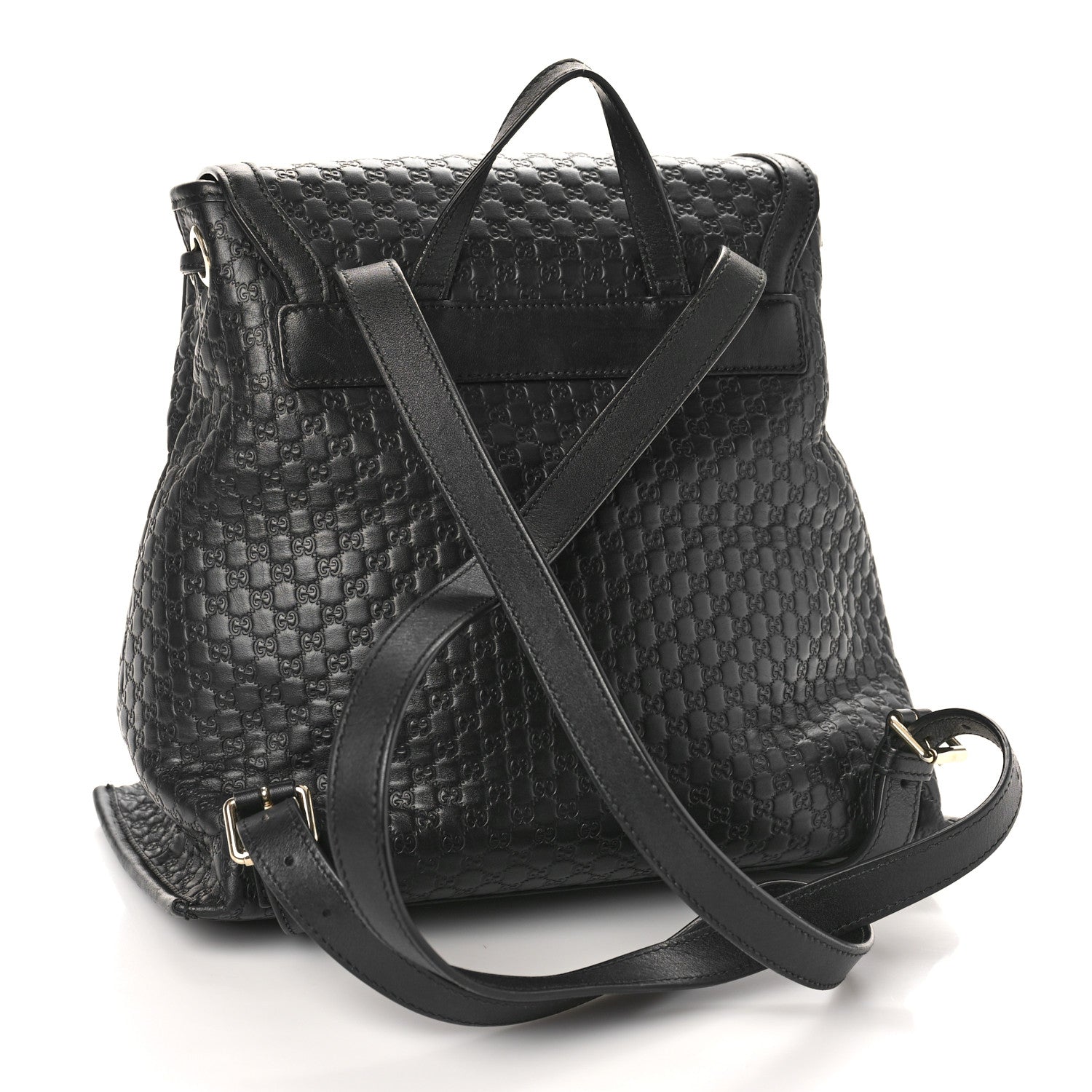 Gucci Microguccissima Drawstring Backpack Black 3 of 15