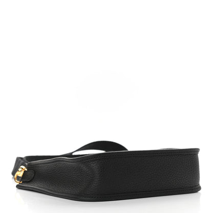 Hermes Taurillon Clemence Evelyne TPM Black 4 of 9