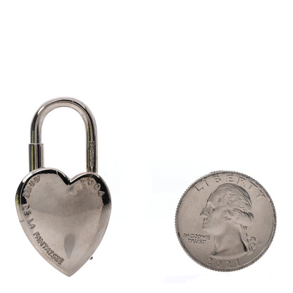 Hermes Palladium Annee De La Fantaisie Heart Cadena Lock 2 of 4