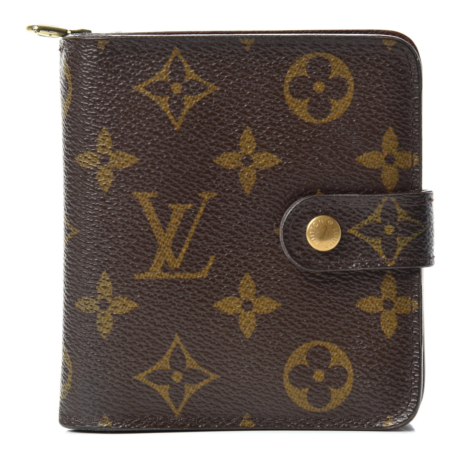 Louis Vuitton Monogram Compact Zippe Zipped Wallet 1 of 8