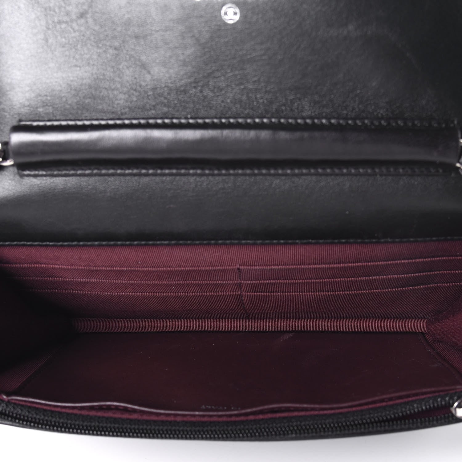 Chanel Lambskin Quilted Wallet On Chain WOC Black 5 of 8