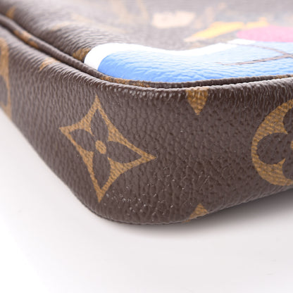 Louis Vuitton Monogram 2018 Christmas Animation Mini Bears Pochette Accessories 8 of 9