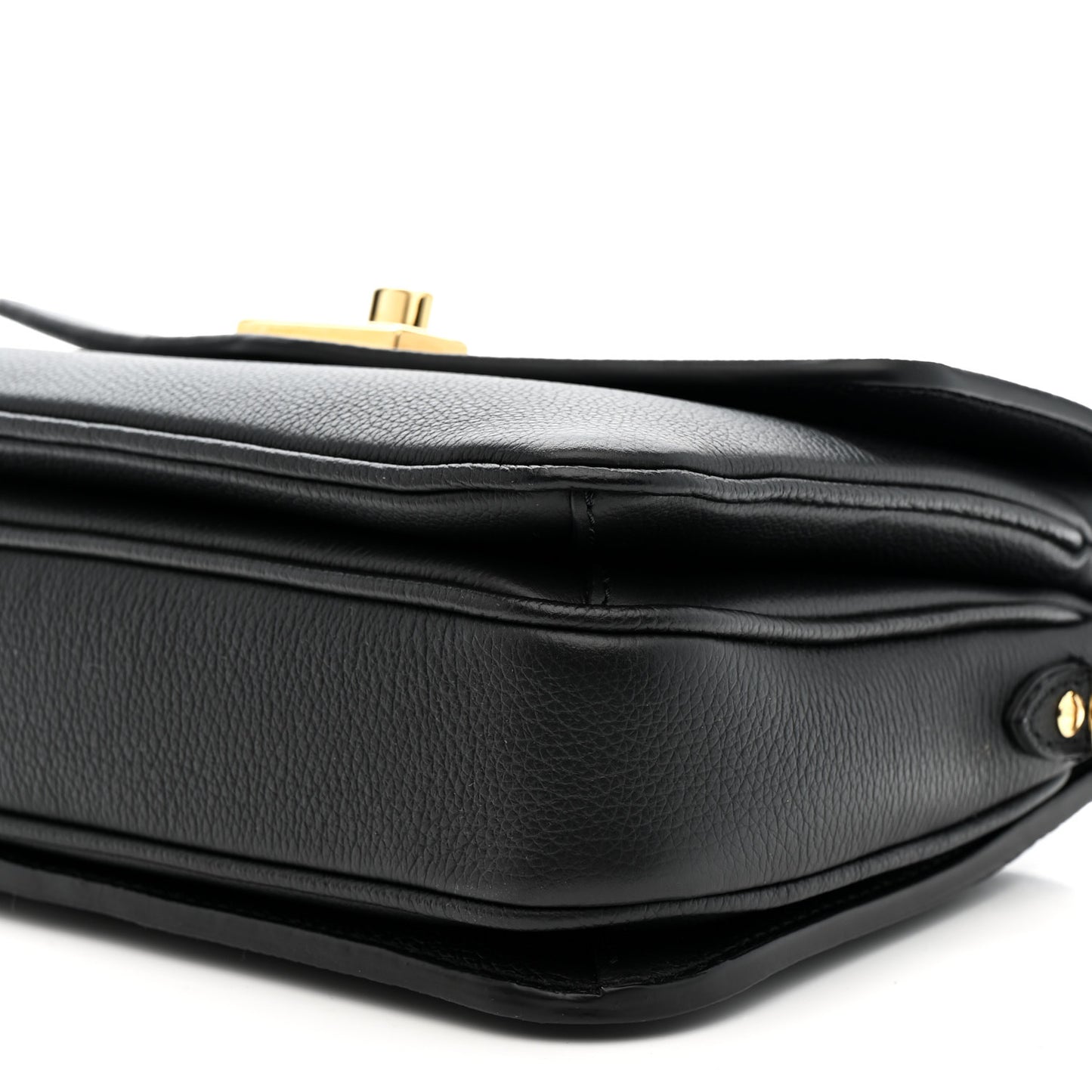 Grained Calfskin Lockme Oxford Black