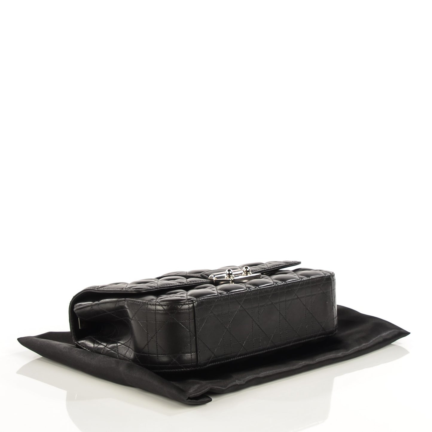 Lambskin Cannage Medium Miss Dior Flap Black