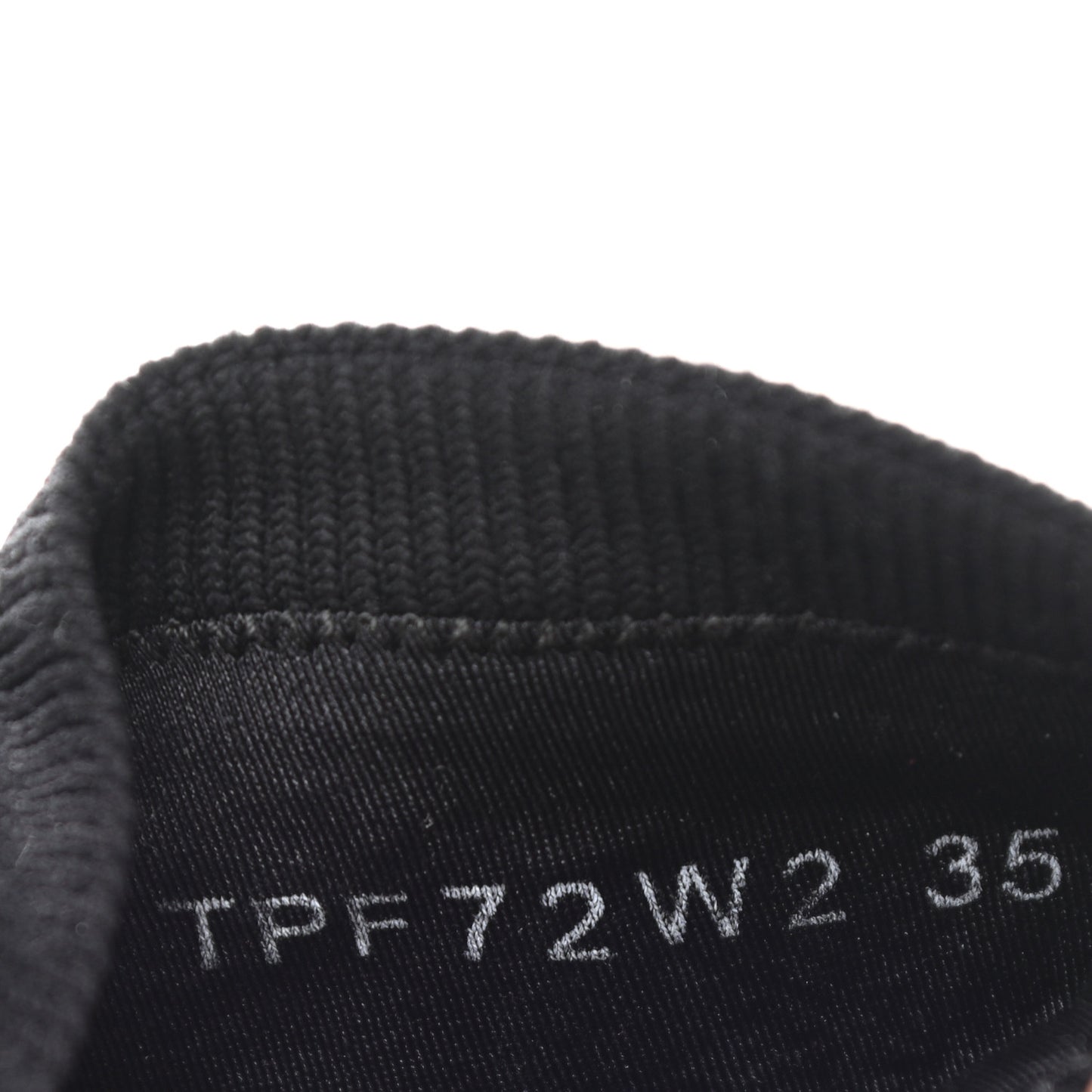 Body Tech Knit Embroidered High Top Sneakers 35 Black