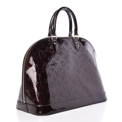 Louis Vuitton Vernis Alma MM Amarante 3 of 10