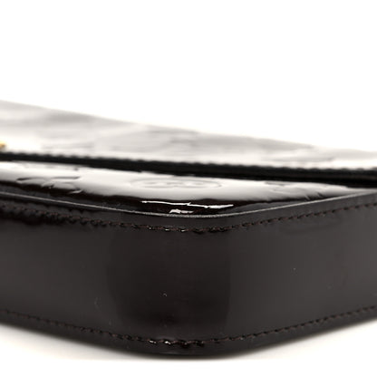 Louis Vuitton Vernis Pochette Felicie Chain Wallet Amarante 15 of 16