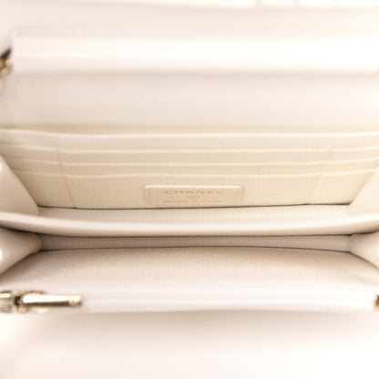 Chanel Caviar Quilted Mini Wallet On Chain WOC White 6 of 11