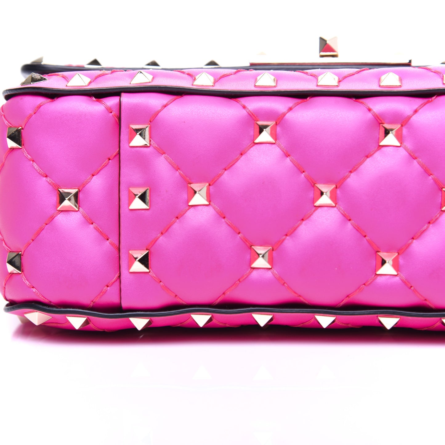 Calfskin Mini Rockstud Spike Shoulder Bag Azalea
