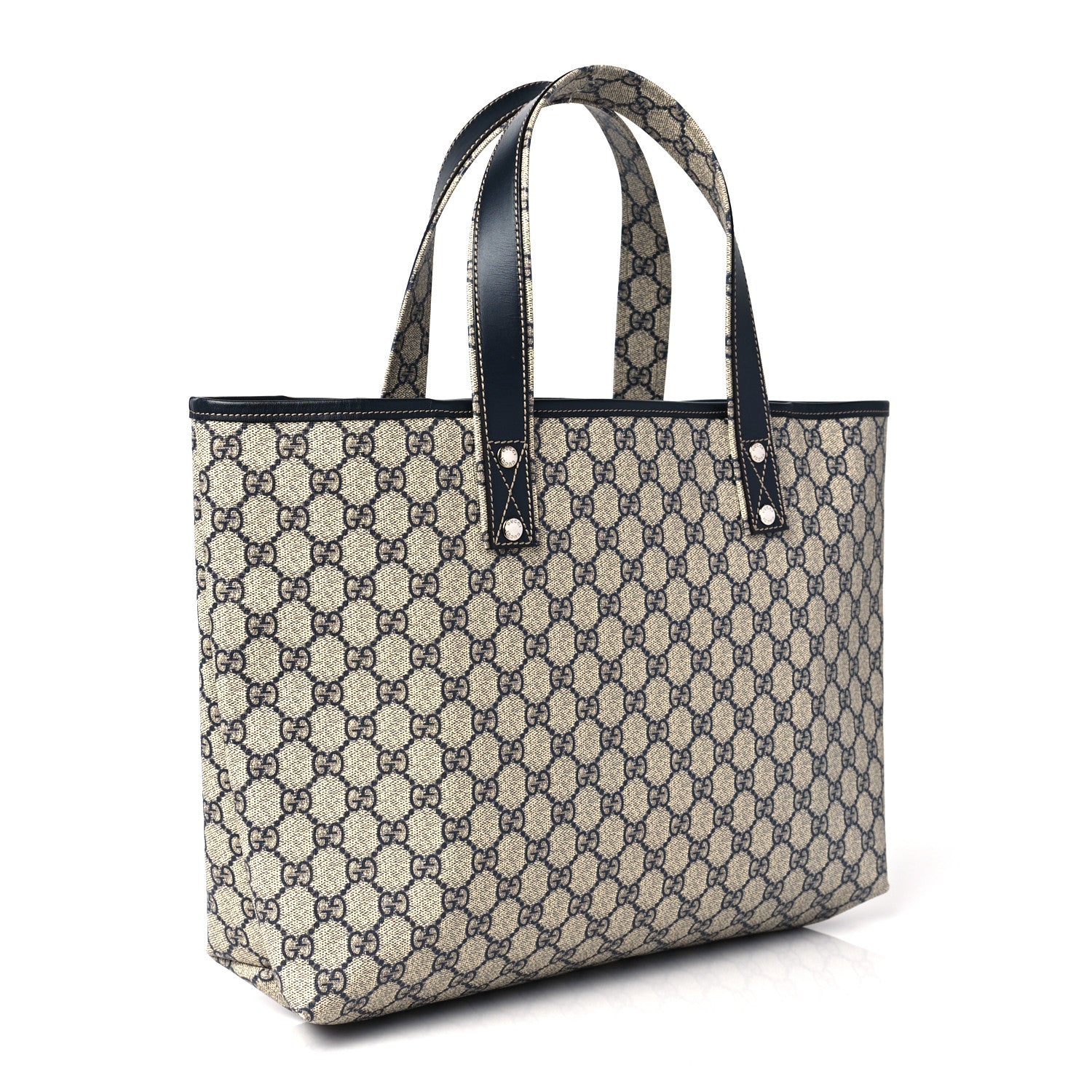 Gucci GG Plus Monogram Medium Signature Web Loop Tote Navy 3 of 9
