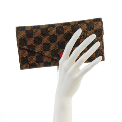 Louis Vuitton Damier Ebene Josephine Wallet Red 2 of 8