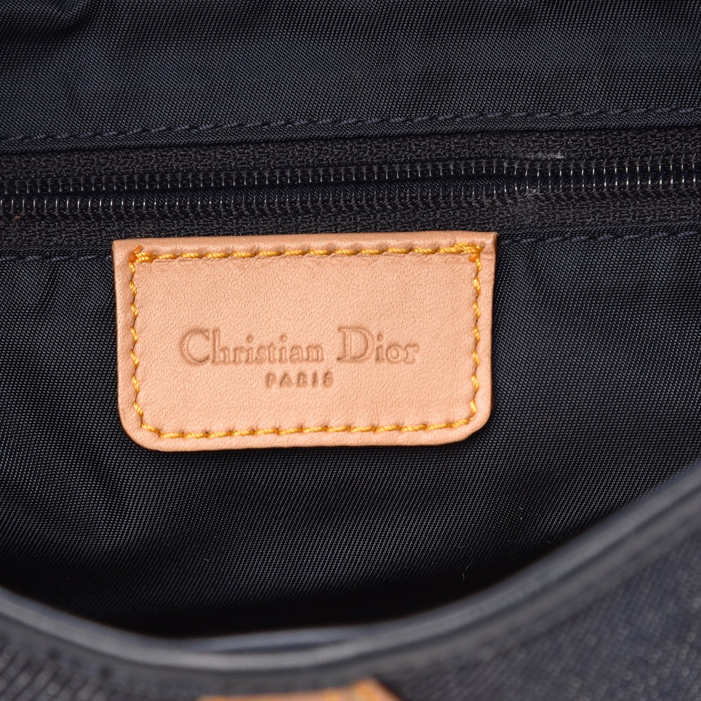 Denim Calfskin Double Saddle Bag Blue