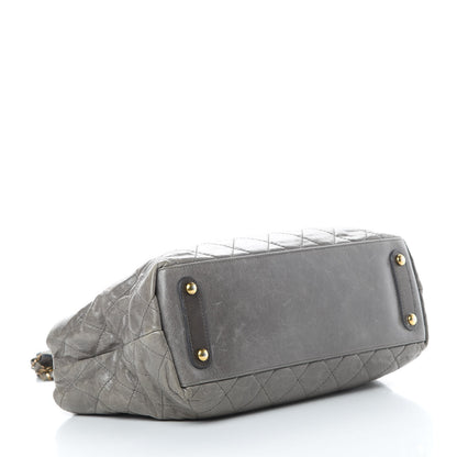 Chanel Glazed Calfskin Stingray Bindi CC Tote Grey 4 of 16