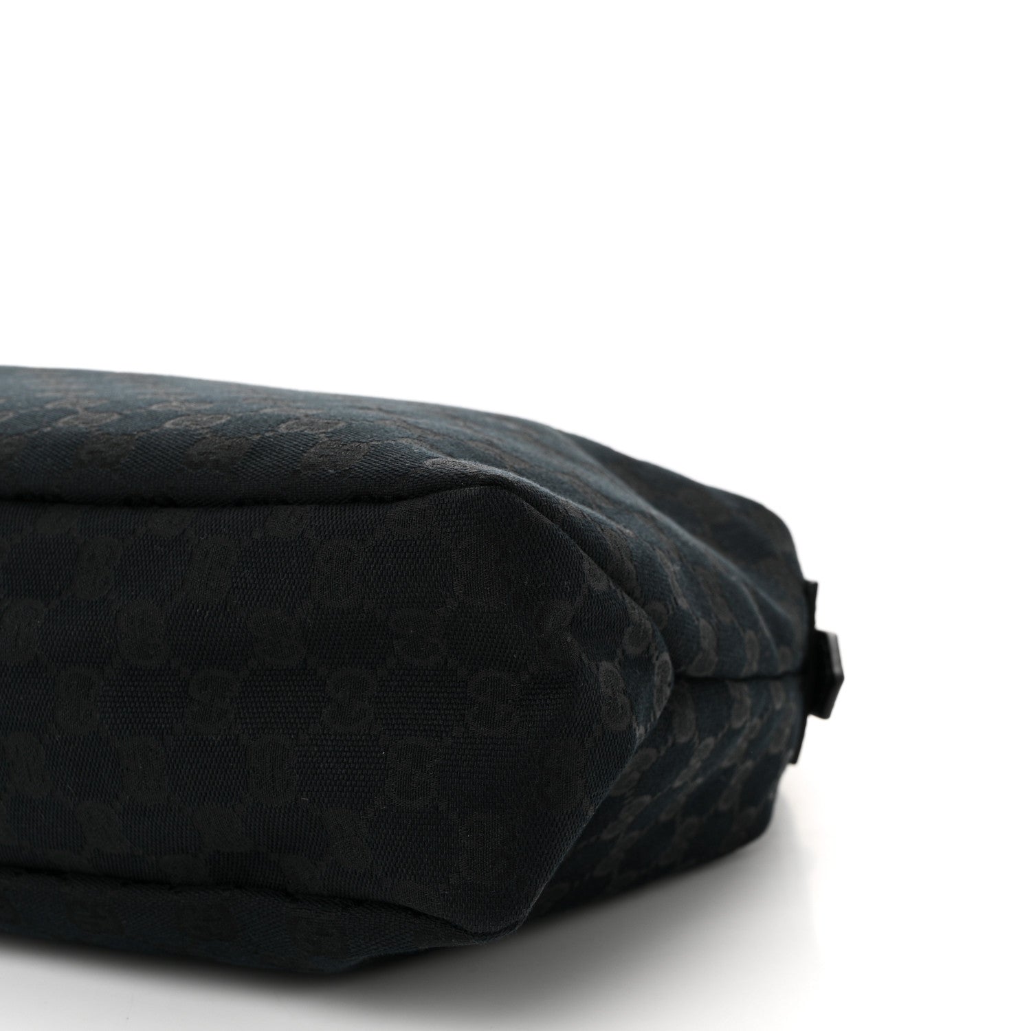 Gucci Monogram Medium Horsebit Chain Hobo Black 18 of 19