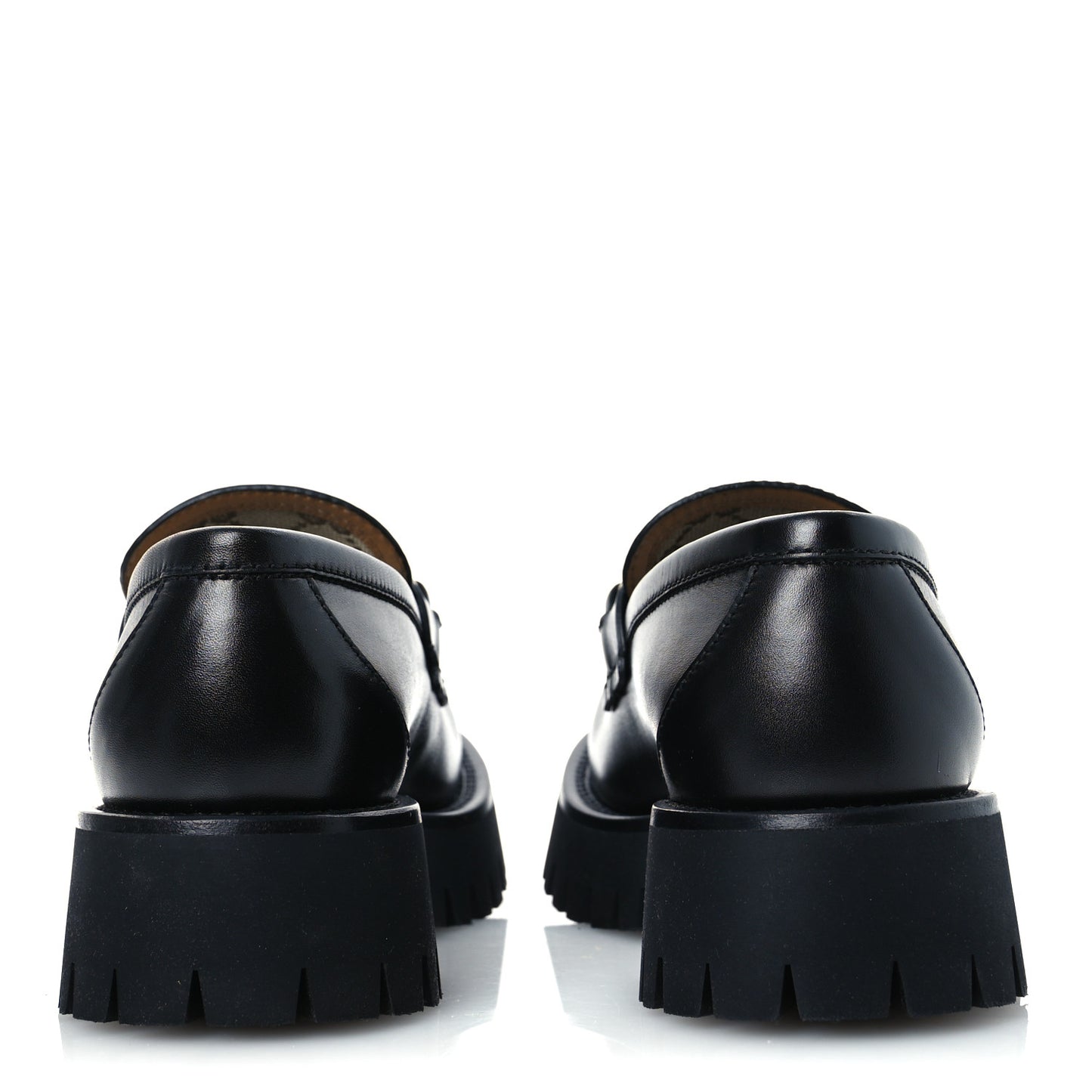 Betis Glamour Calfskin Womens Horsebit Loafers 37.5 Black