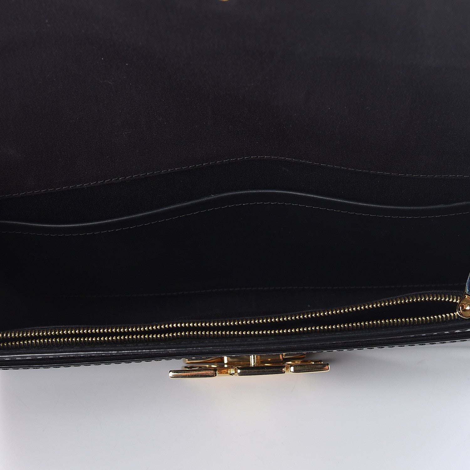 Louis Vuitton Patent Louise Clutch Black 5 of 7