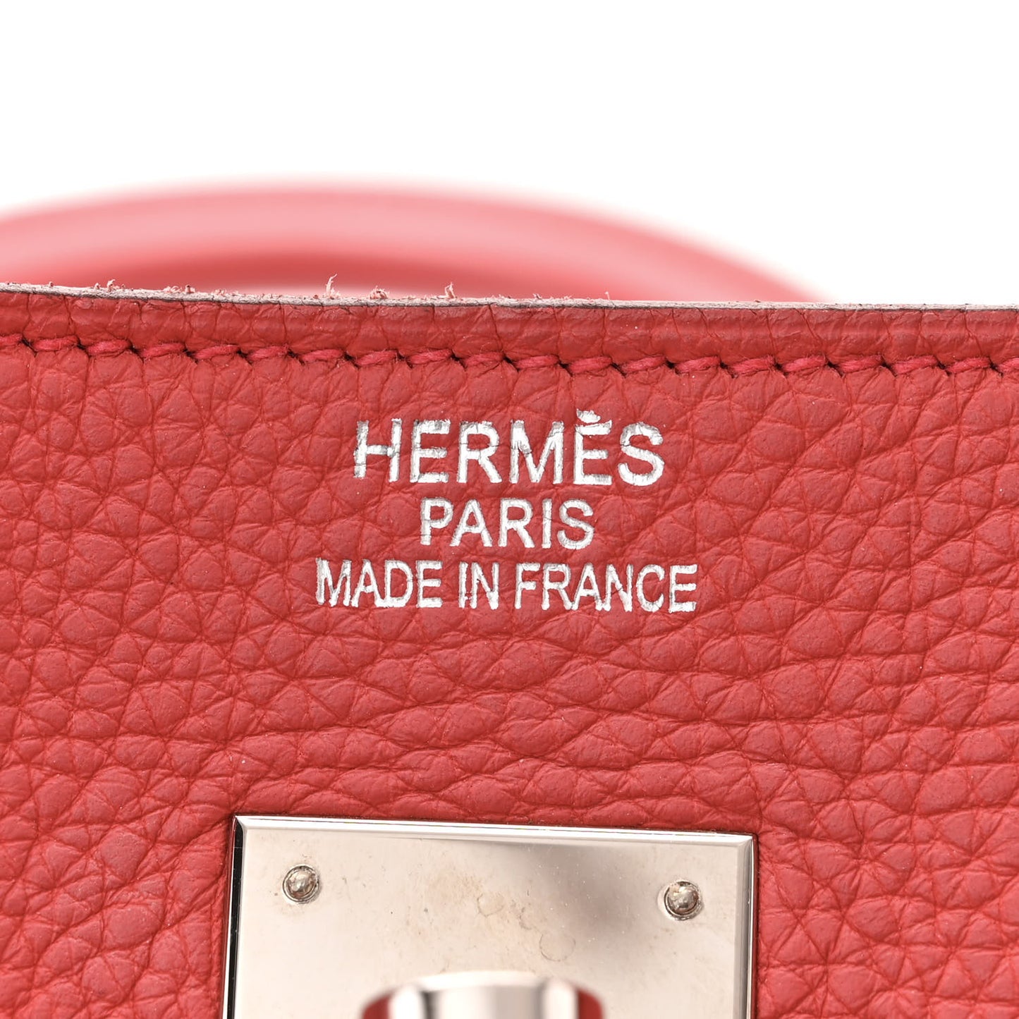 Taurillon Clemence Birkin 40 Rouge Venetian