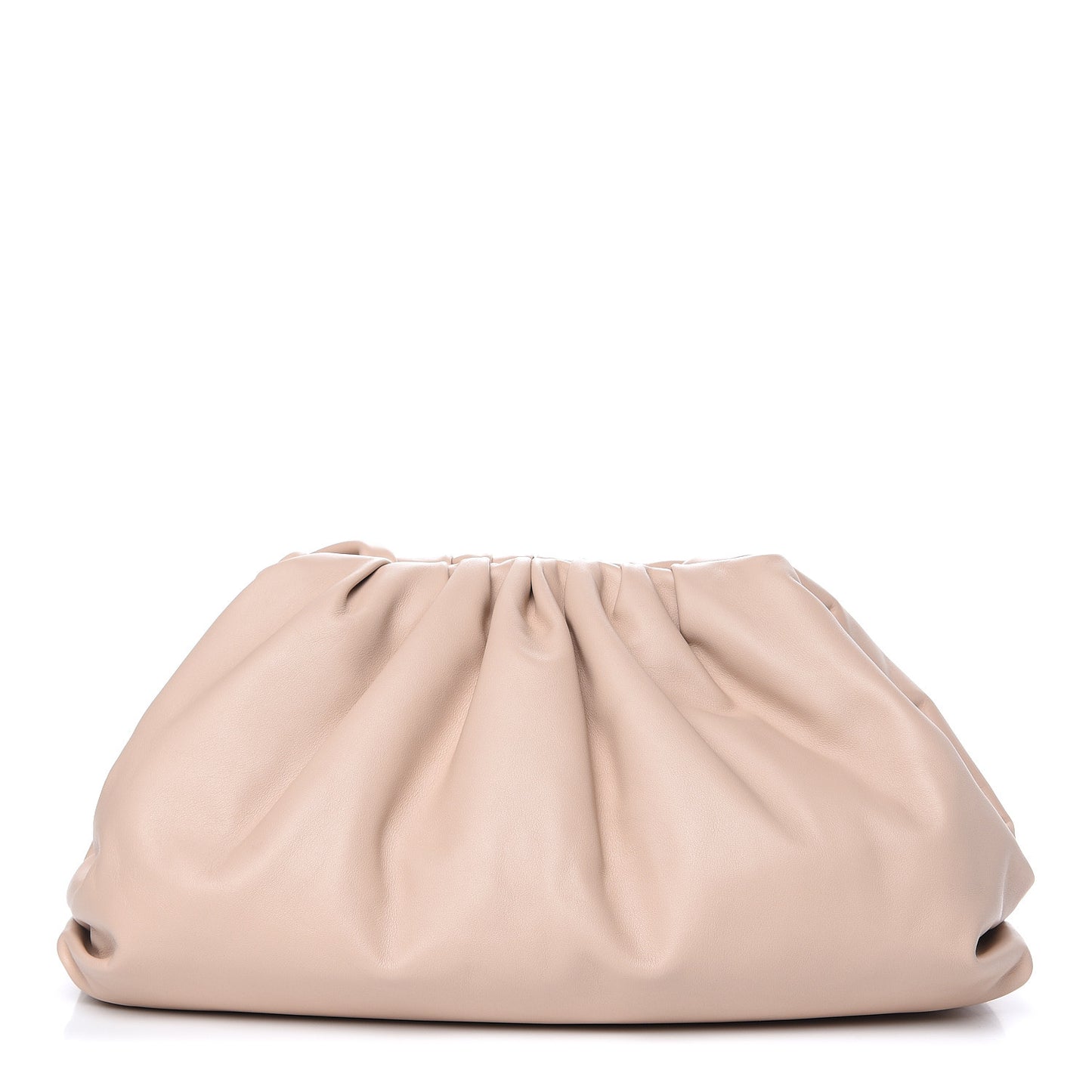 Smooth Butter Calf The Pouch Oversized Clutch Nude