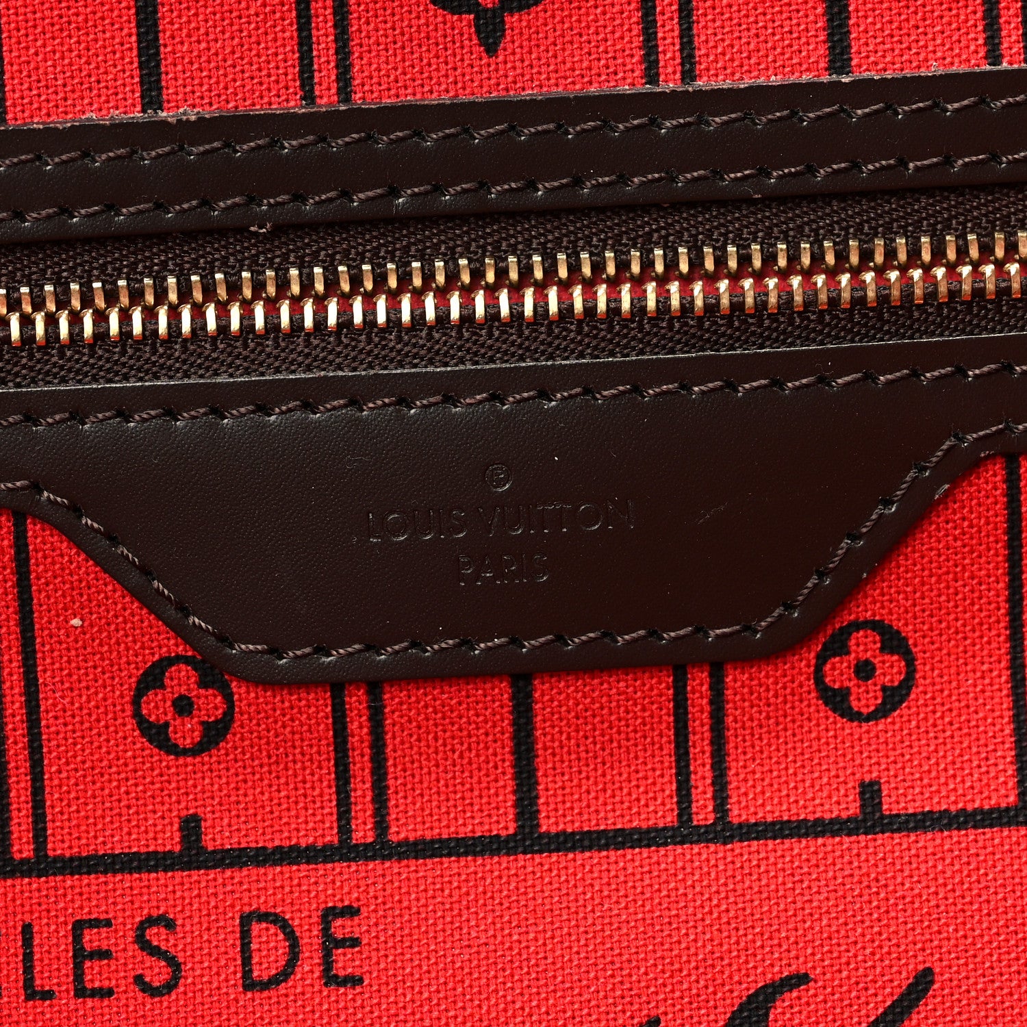 Louis Vuitton Damier Ebene Neverfull MM 6 of 7